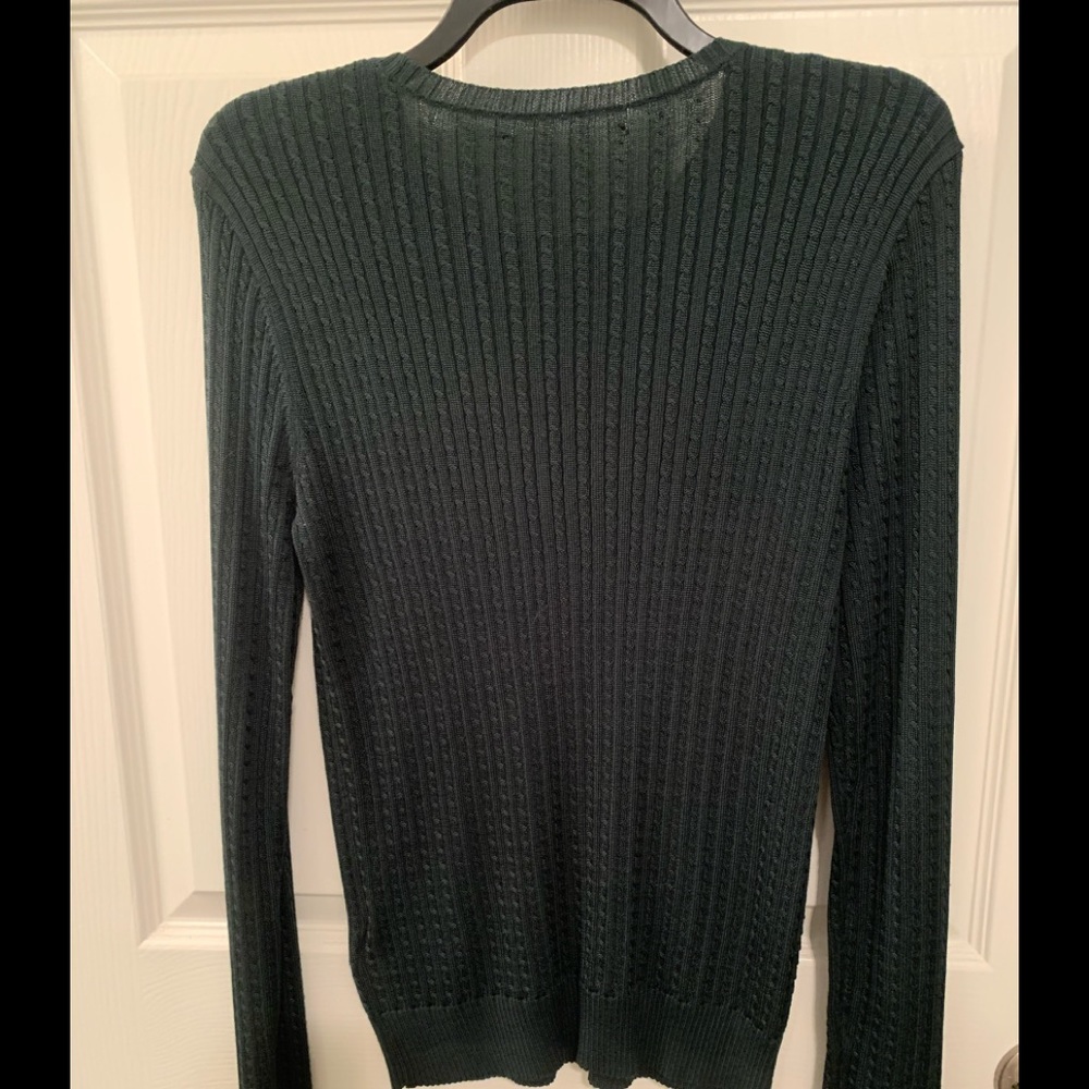 Lightweight cable sweater by Ralph Lauren, women’s size M. Like new.